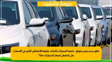 تطور جديد وغير متوقع.. شعبة السيارات تكشف حقيقة الانخفاض الكبير في الأسعار هل تنخفض أسعار السيارات حقًا؟ 1